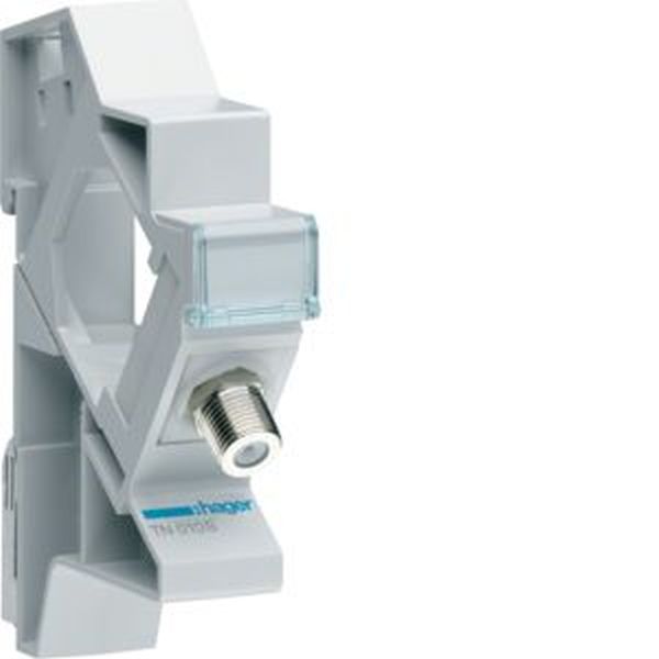 HAGER Koax-Modul F/F + Hutschienenträger TN010S -Art. TN010S
