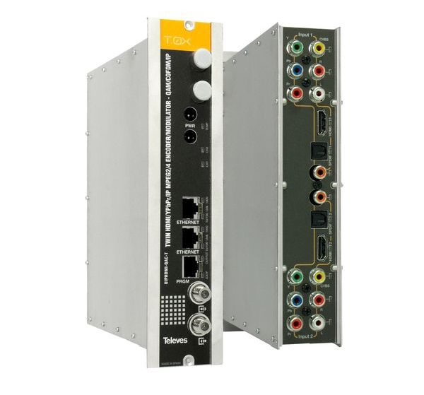 TELEVES Deutschland TWIN - Modulator UIPHDMI-QAC-T T-0X 2 x HDMI/IP -Art. 563852
