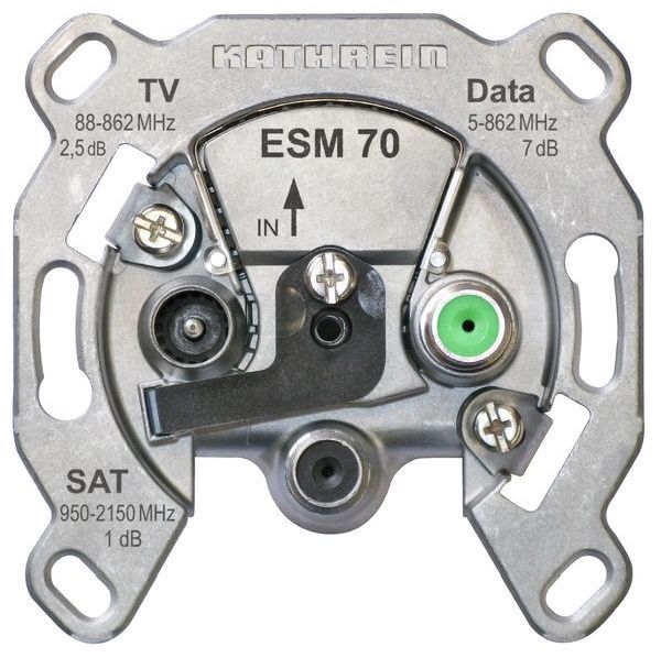 KATHREIN Digital Systems Sat-Modem-Einzelanschlussdose ESM 70 3fach -Art. 21110019
