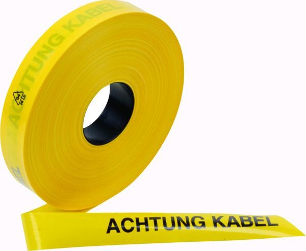 3M Trassenwarnband Rollen TrasswabaKabel Warnband Achtung Kabel -Art.7000063486