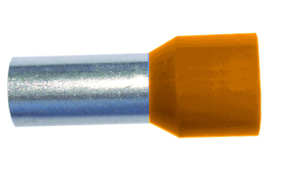 KLAUKE Aderendhülsen 0,50qmm/8mm PAEH 050/8 orange isoliert VE500 -Art.05101043