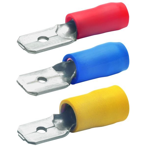KLAUKE Flachstecker 4,8x0,5mm 1,5-2,5qmm isoliert verzinnt -Art.8302B