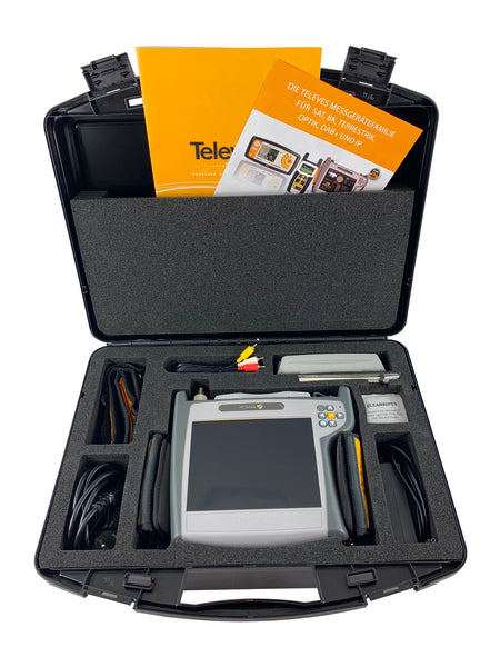 TELEVES Deutschland Messgerät MOSAIQ6-K DVB-T/T2/S/S2/C mit im Koffer -Art. 596102
