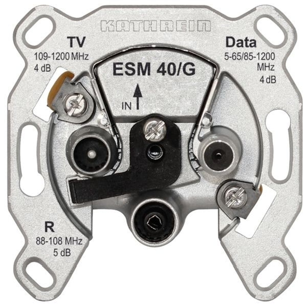 KATHREIN Digital Systems KATHmodem-Einzelanschlussdose ESM 40/G 3fach -Art. 21110053
