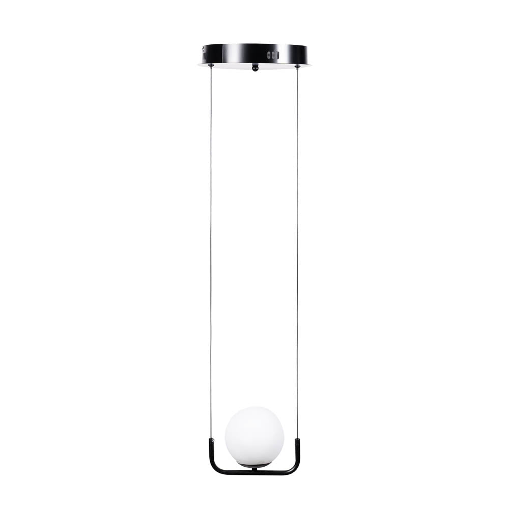 Erste Pendelleuchte Glace, 1x E27, IP20, schwarz