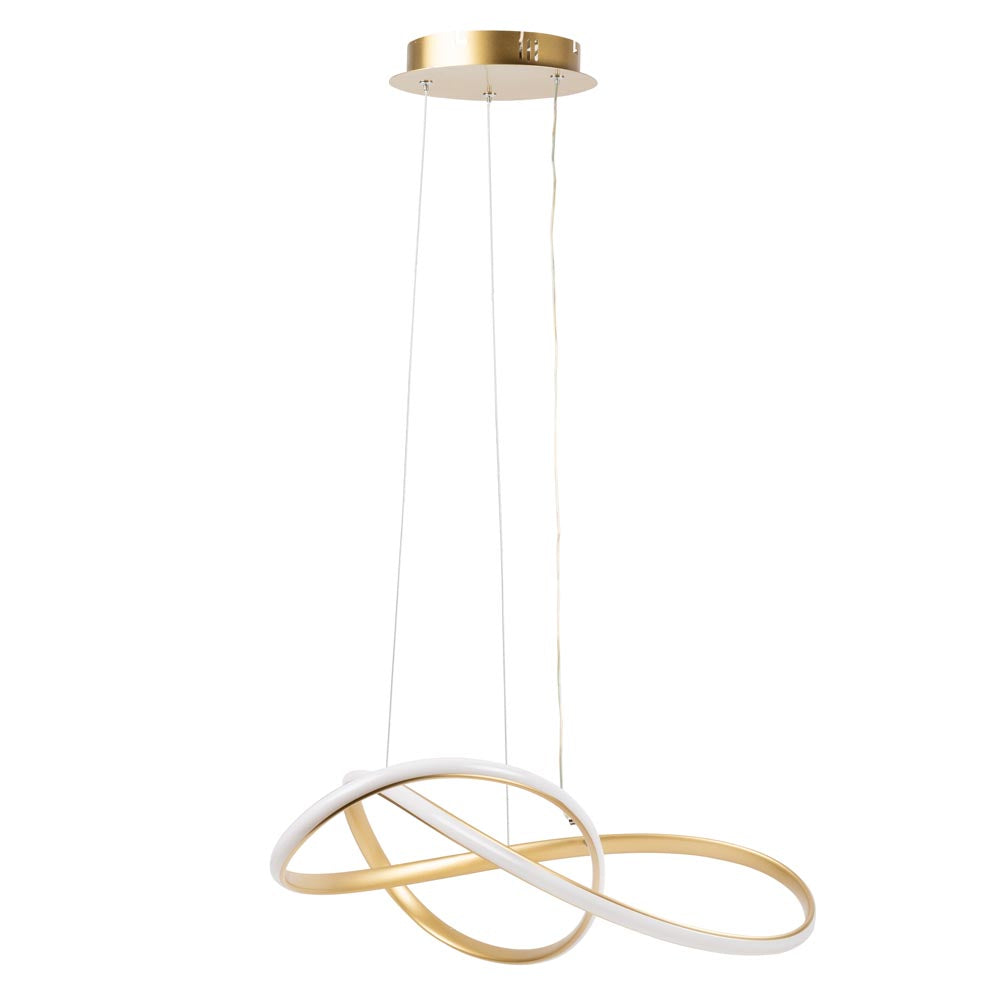 Erste LED-Pendelleuchte Libra, 40 W, 60 x 150 cm, gold