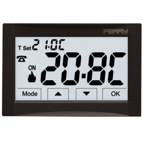 Perry 1TITE543 Unterputz-Thermostat Schwarz 230 V