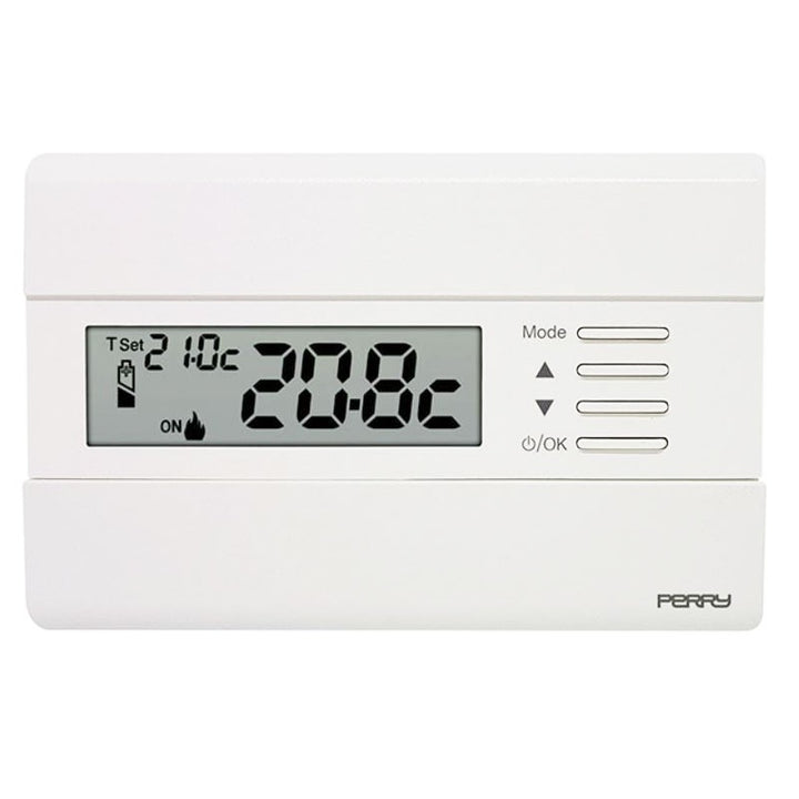 Perry 1TPTE011B Uhrenthermostat mit Display