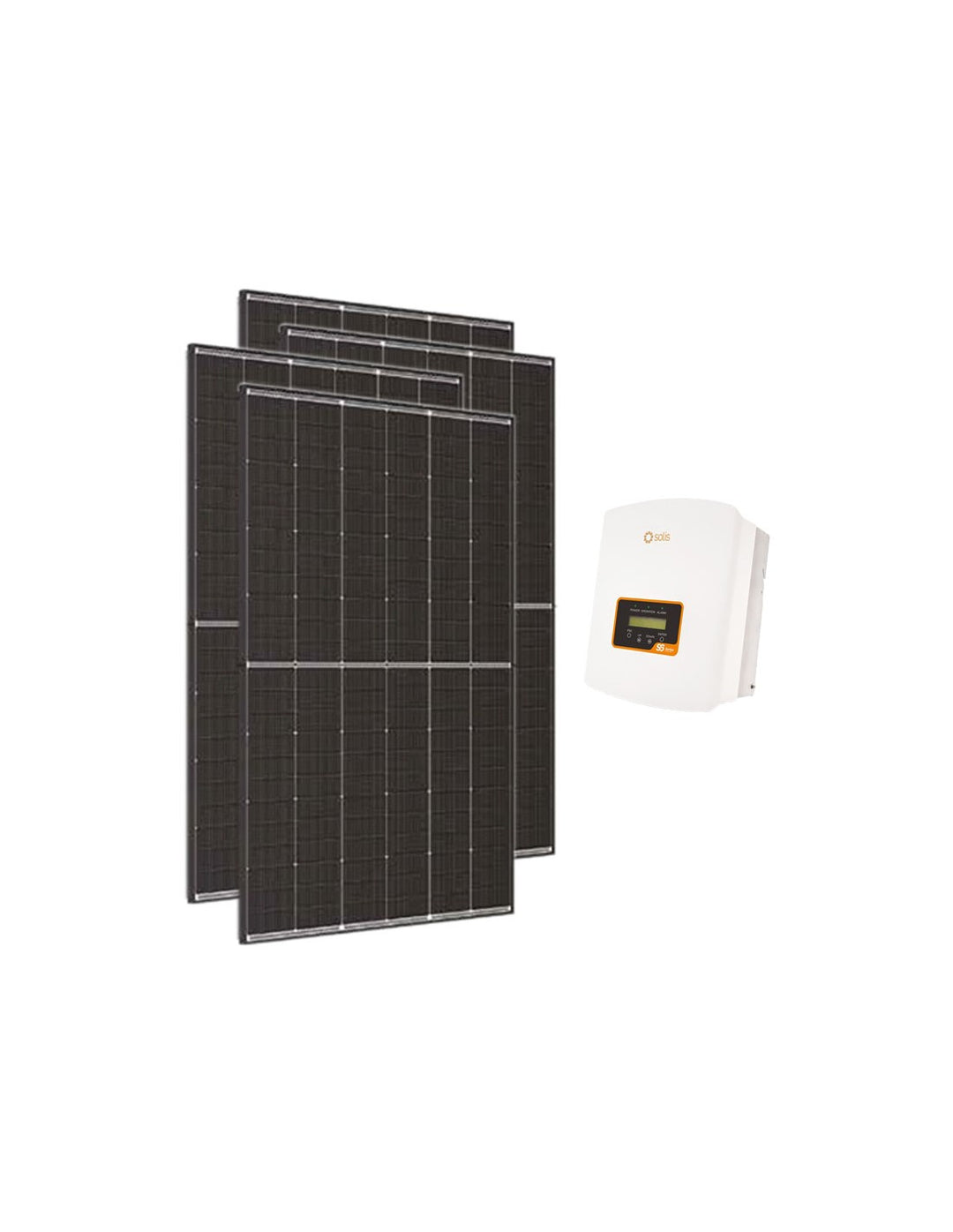 Photovoltaik-Kit 2250W einphasiger Wechselrichter Solis mini 2kW austausch ort