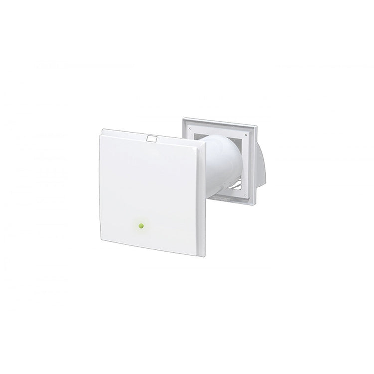 Tecnosystemi Staubsauger-Extraktor statisch 46 m³/h, mit Wärmerückgewinnung, wandmontiert, Einbauzufuhr PICO HP2 55 WI ACD100005