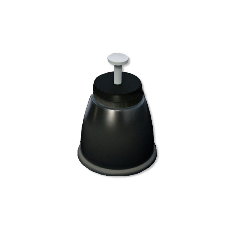 Tecnosystemi Bodenfüßchen mit Schnellbefestigungsstift Ø 10, Farbe schwarz (4 Stück) GENIUS 1000 11105340N