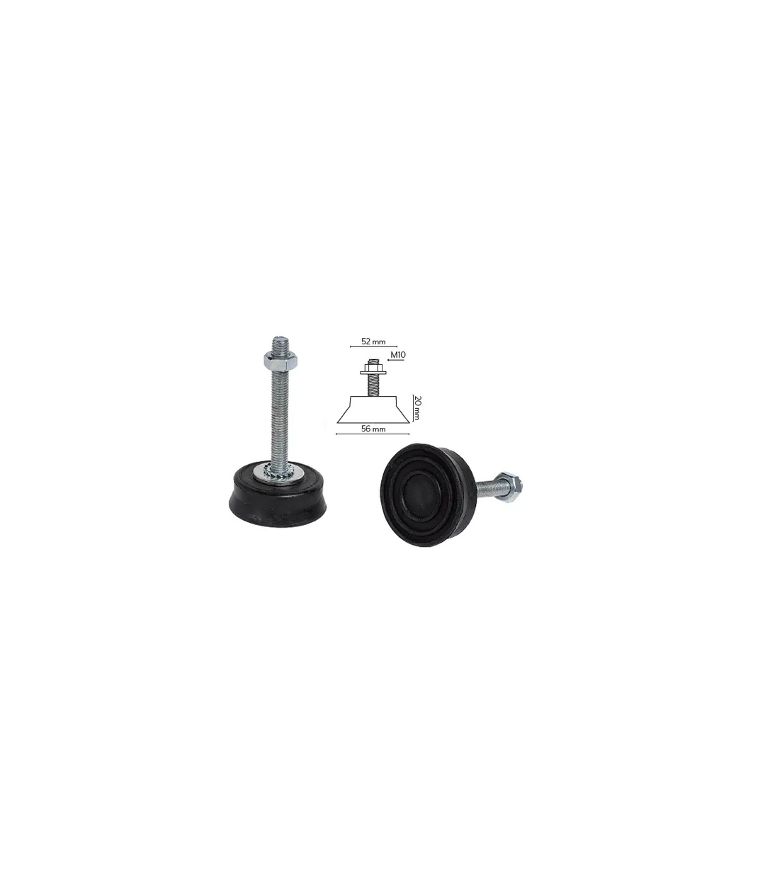 Antivibrations-Füße REGL TIGM8 150
