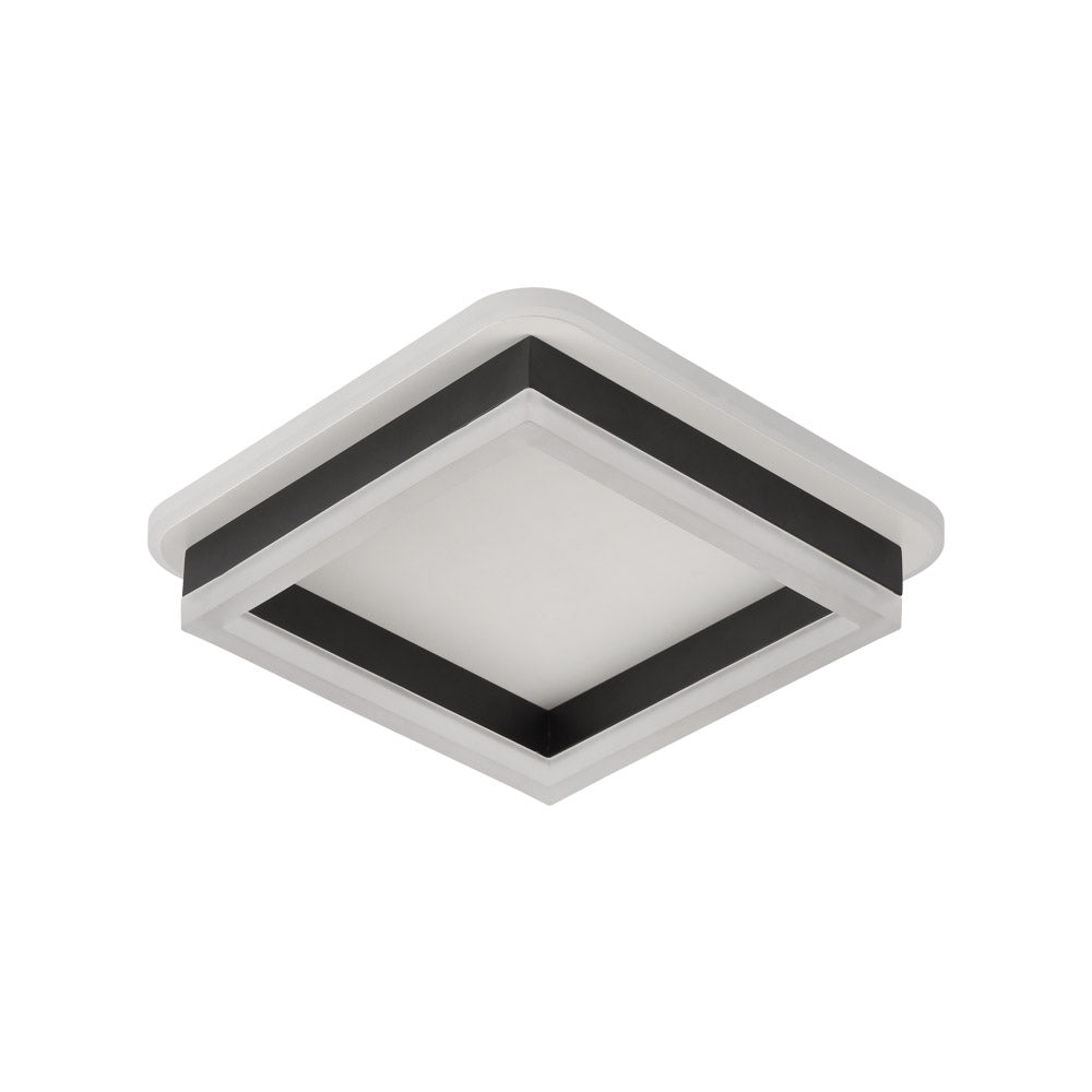 Erste LED-Deckenleuchte Elya 35 W, 3CCT, 2975 lm, schwarz-weiß
