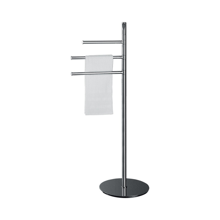 Colombo Design Stehleuchte mit drei Handtuchhaltern, Chrom-Finish PLANETS B98150CR
