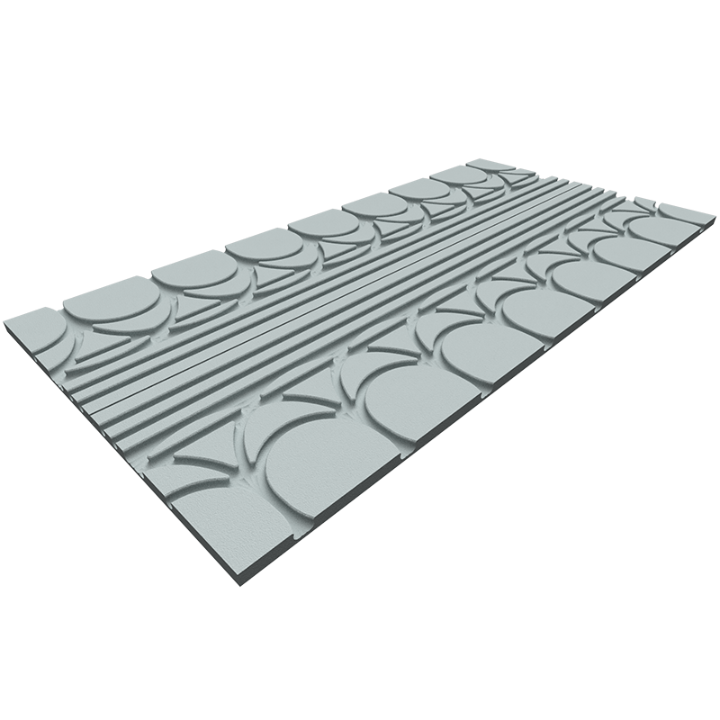 Solarics Warmup Ultra-12 hydraulische Fußbodenheizplatte – gebogenes Panel 18 mm x 600 mm x 1200 mm – Aufwärmen – EU-WEU-HYULTRA12-Cppanel – Hydraulische Fußbodenheizung