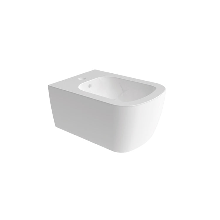 Flaminia Hängendes Bidet T. 52 cm, Einloch, mit Überlauf, Weiß glänzende Ausführung PLAY PY218