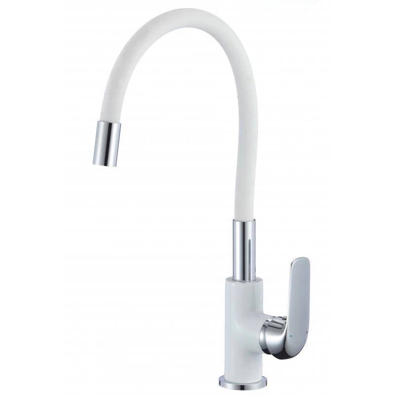 Hydroland Emma Flex White Spültischarmatur mit Flexauslauf weiß