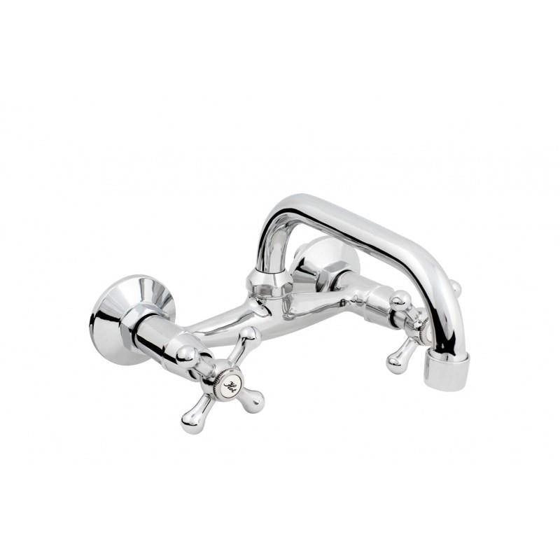 Hydroland Retro Waschtisch-Wandarmatur