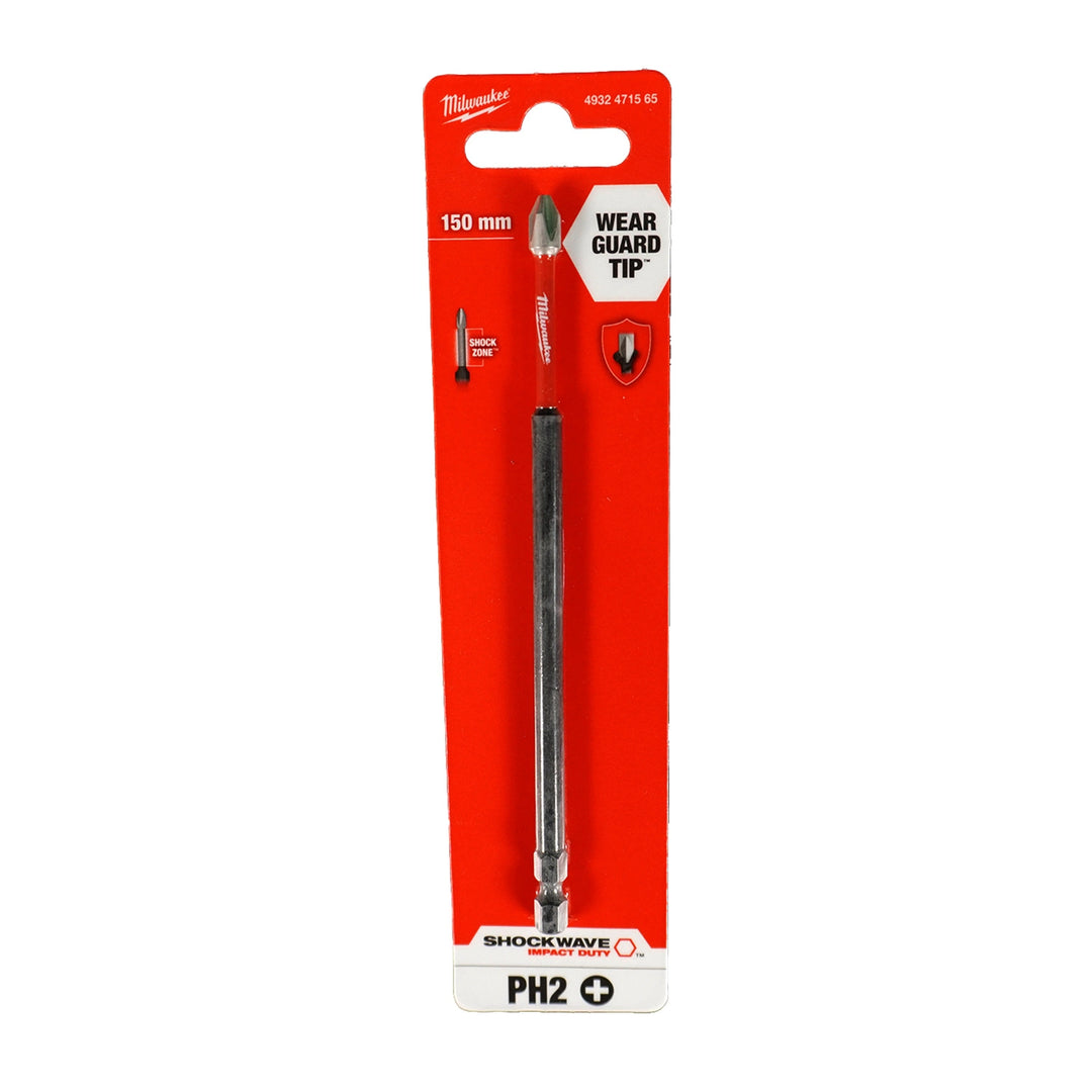 Milwaukee Shockwave Bit PH2, 150 mm
