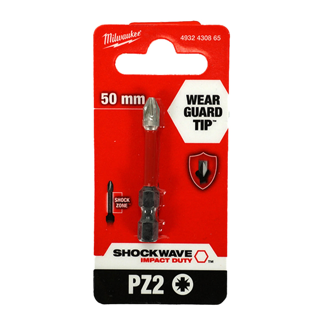 Milwaukee Shockwave Bit PZ2, 50 mm