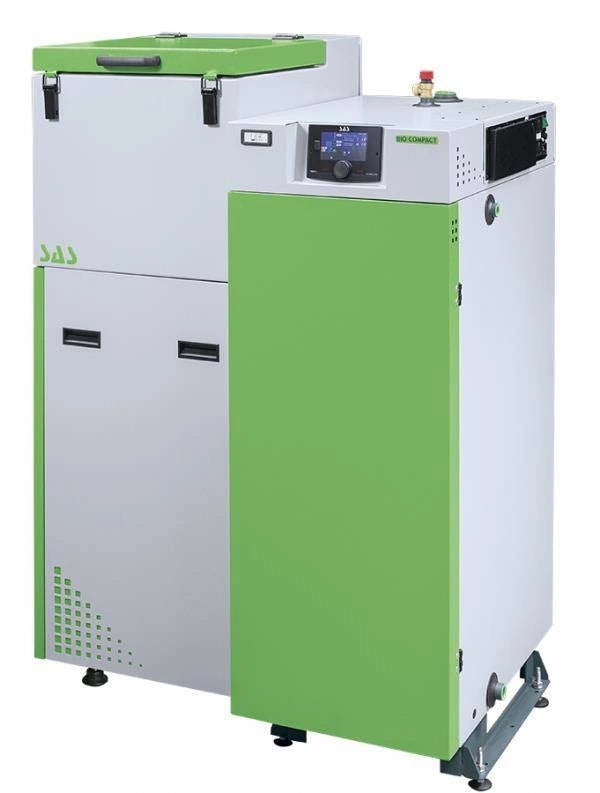 SAS Compact Festbrennstoffkessel 12 kW, links, Regler TECH