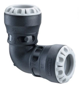 Plasson Push-Fit 1005 Winkel 90° PE Ø 40 mm, Steckverbindung