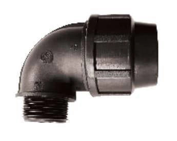 MPJ PE-Stahl-Winkel Ø 40 mm x DN 20 AG
