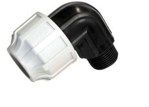 Übergangsbogen PE-Stahl d90 x 3″ AG