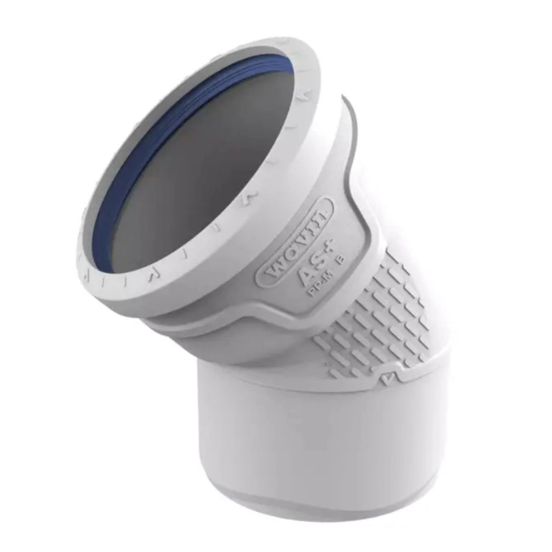 Wavin AS+ Abwasserbogen 110 mm, 30°