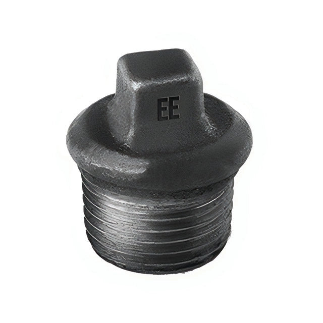 Zawiercie Stopfen mit Bund AG 1 1/4", Temperguss schwarz