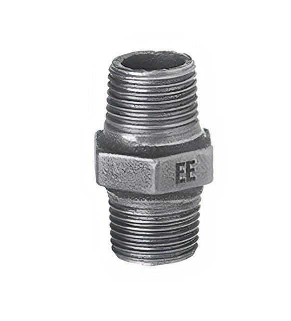 Zawiercie Doppelnippel AG 2 1/2", Temperguss verzinkt