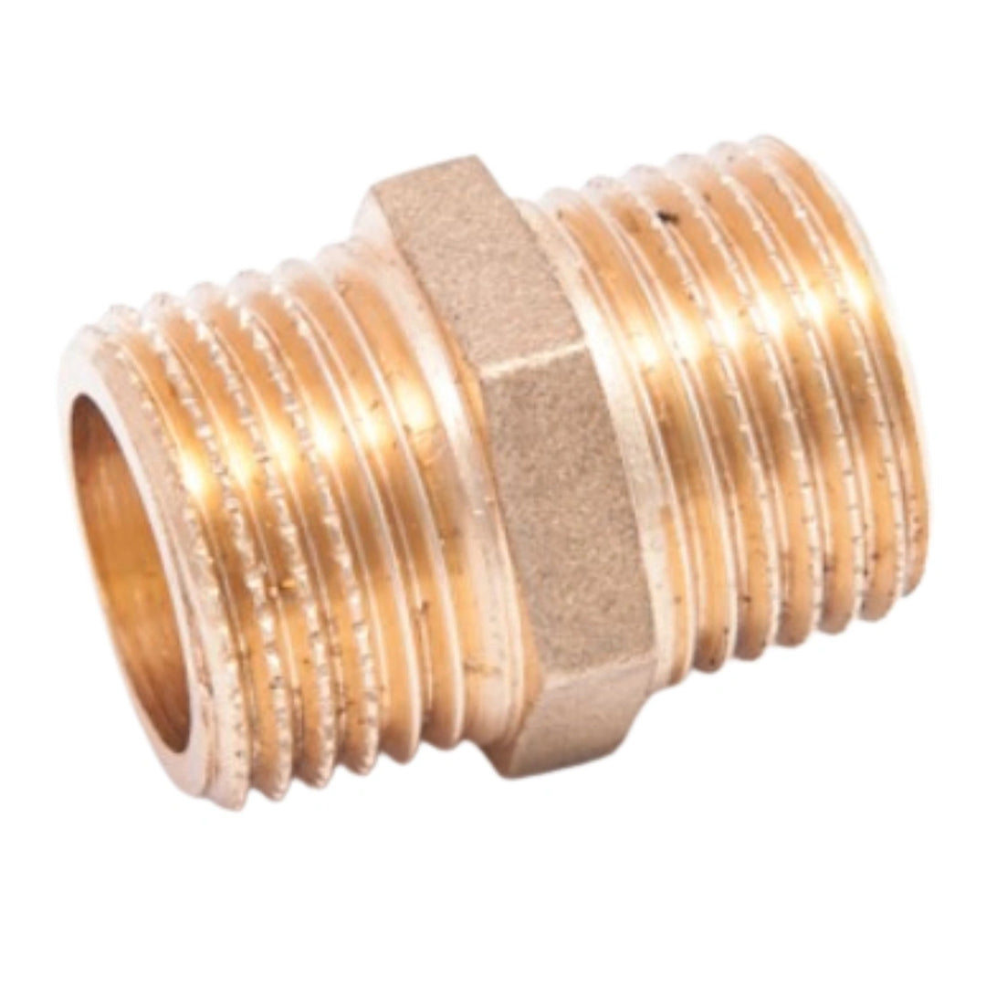Sizer Messingnippel 15 mm, L 25 mm