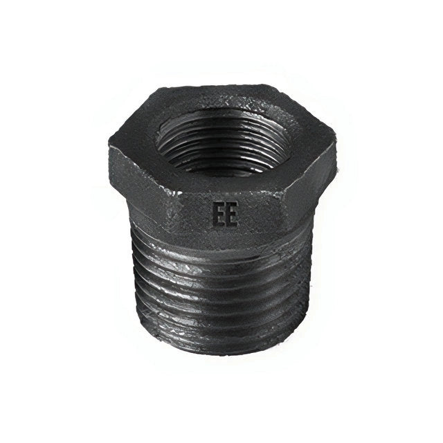Zawiercie Reduzierstück AG/IG 1" x 1/2", Temperguss schwarz