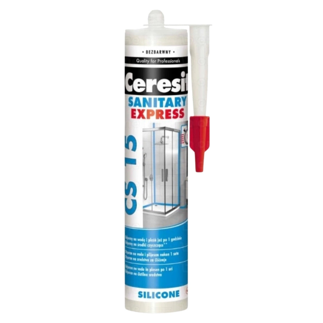 Ceresit Sanitärsilikon CS15 Express, transparent