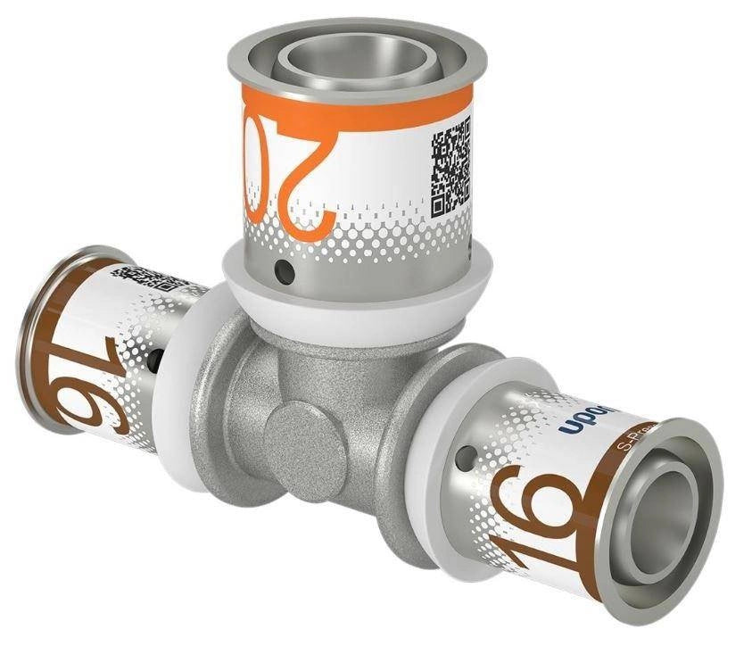 Uponor S-Press Plus T-Stück reduziert 16-20-16