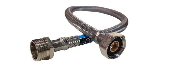 Inox Anschlussschlauch Edelstahl 1/2″ IG x 1/2″ AG, 30 cm