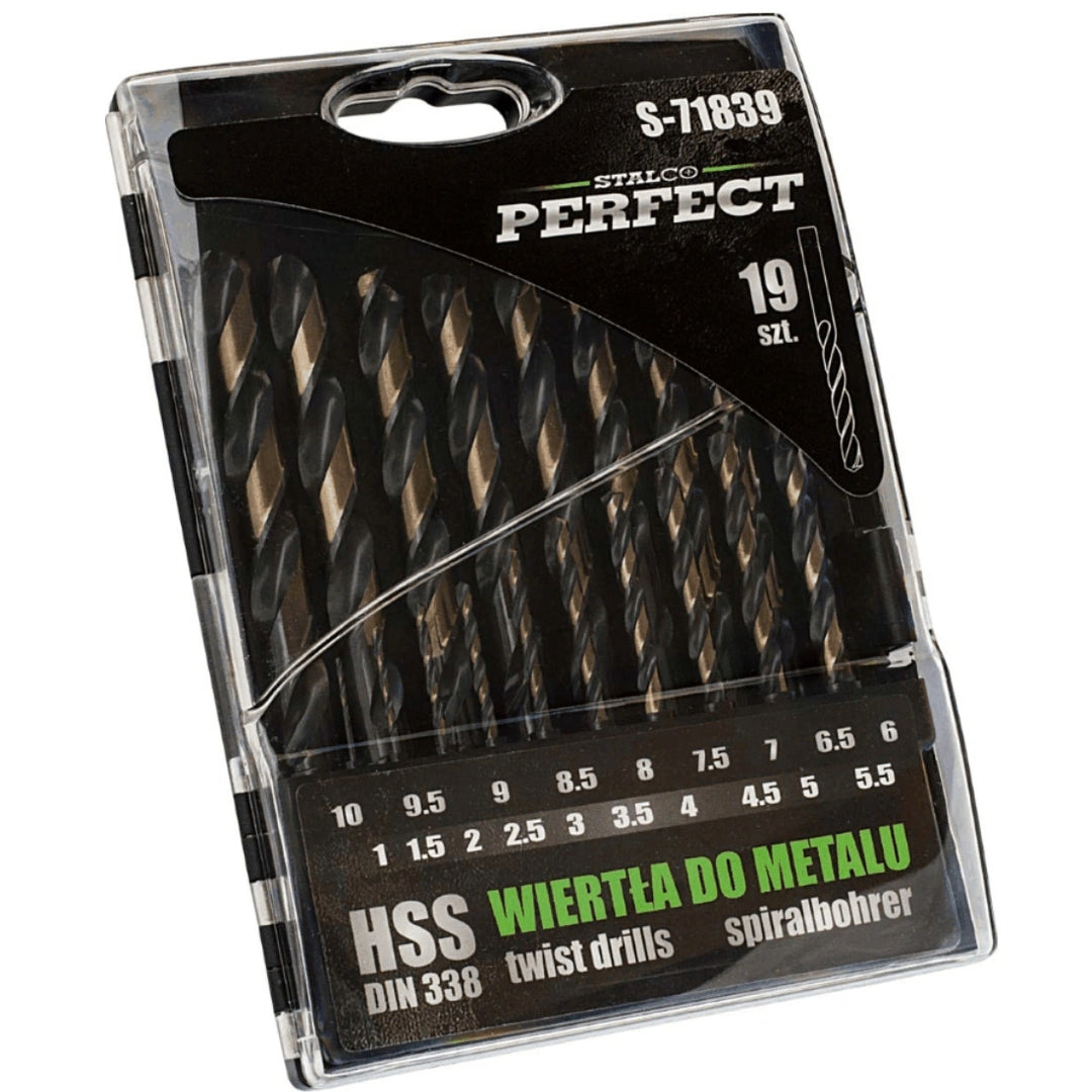 Stalco Perfect HSS-Metallbohrer-Set, 19-teilig