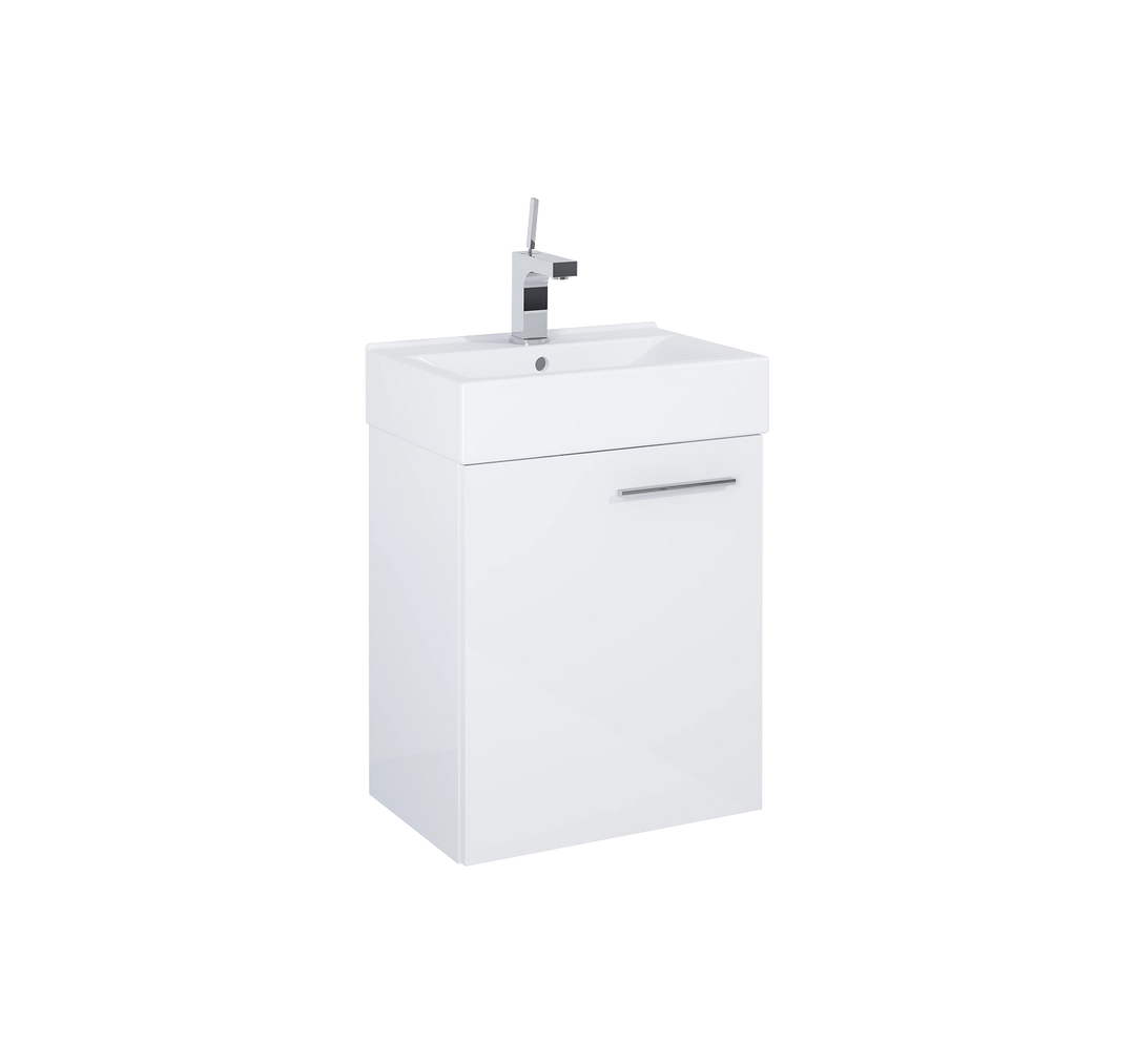 Elita Tiny 45 1D Set Waschtischunterschrank mit Waschtisch, weiß