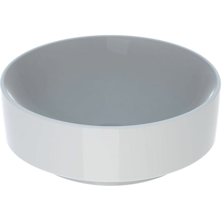 Geberit Runder Aufsatzwaschbecken 40 cm, Weiß, glänzende Oberfläche VARIFORM 500.768.01.2
