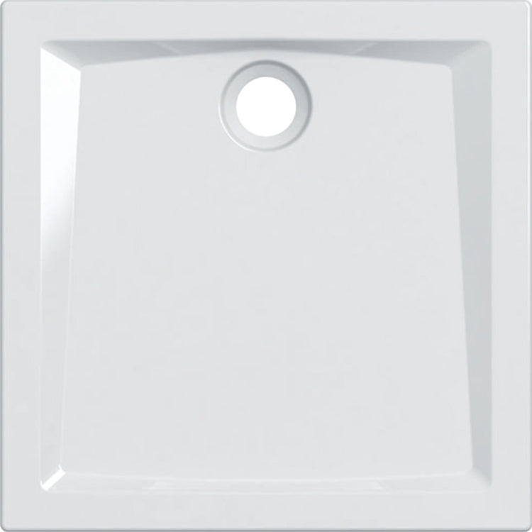 Geberit Quadratische Duschwanne 80 cm, Weiß, glänzende Oberfläche 60 550.028.00.1