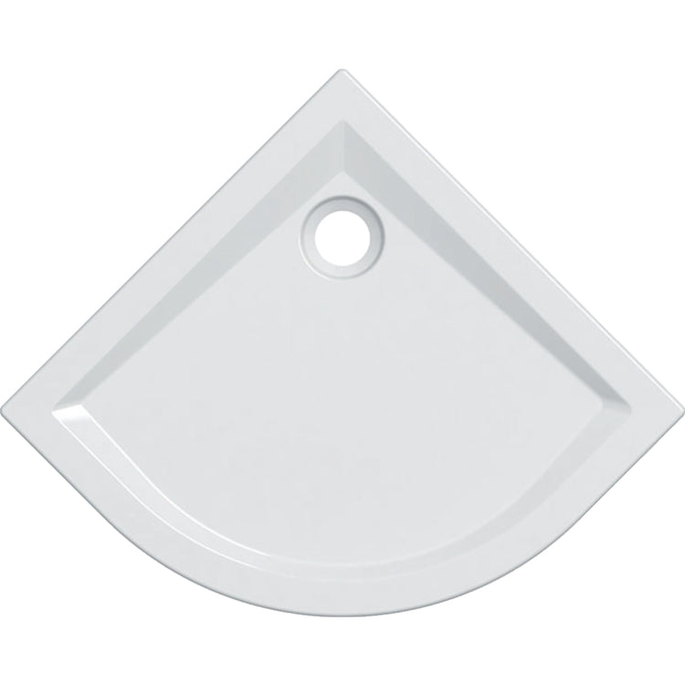 Geberit Eck-Duschwanne 80 cm, Weiß glänzende Oberfläche 60 550.038.00.1