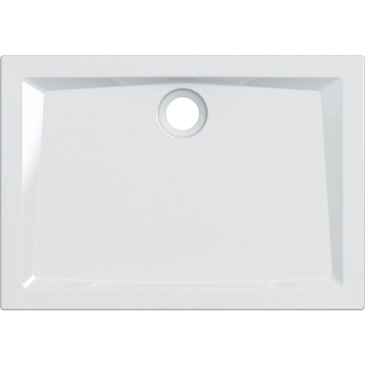 Geberit Rechteckige Duschwanne L. 100 T. 70 cm, Weiß, glänzende Oberfläche 60 550.054.00.1