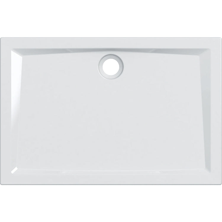 Geberit Rechteckige Duschwanne L. 120 T. 80 cm, Weiß, glänzende Oberfläche 60 550.057.00.1