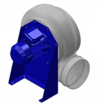 Venplast PQ 564 400V PTC PP – säurebeständiger Radialventilator, 8675 m³/h, 2,2 kW