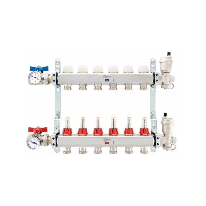 Solarics Waternor Pre -Matado -Sammler im hydraulischen radialen Boden - Wassersperrung - Wassersperrung - Hydroradi – Hydraulische Fußbodenheizung