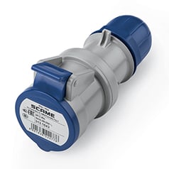 Scame CEE-Kupplung 2P+E 16 A, 250 V, IP44, 6h