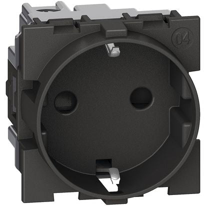 Legrand Living Now Schuko-Steckdose 16 A, 250 V, 2 Module, schwarz