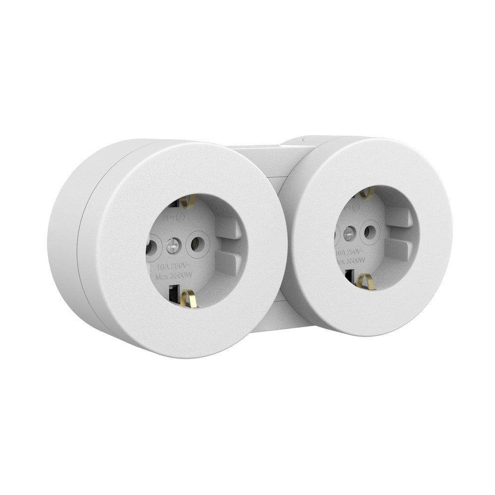 Ovivo Xone Aufputz-Schutzkontaktsteckdose 16 A, IP54, grau