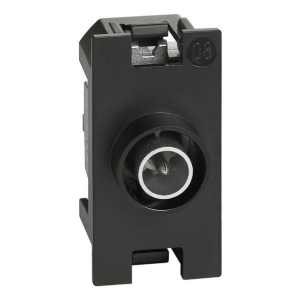 Legrand Living Now TV-Antennendose Durchgang, 1 Modul, schwarz