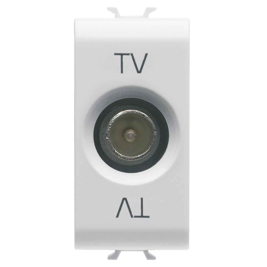 Gewiss Chorus Antennendose TV Enddose, 1 Modul, weiß